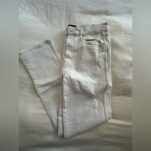GAP White Distressed Jeans